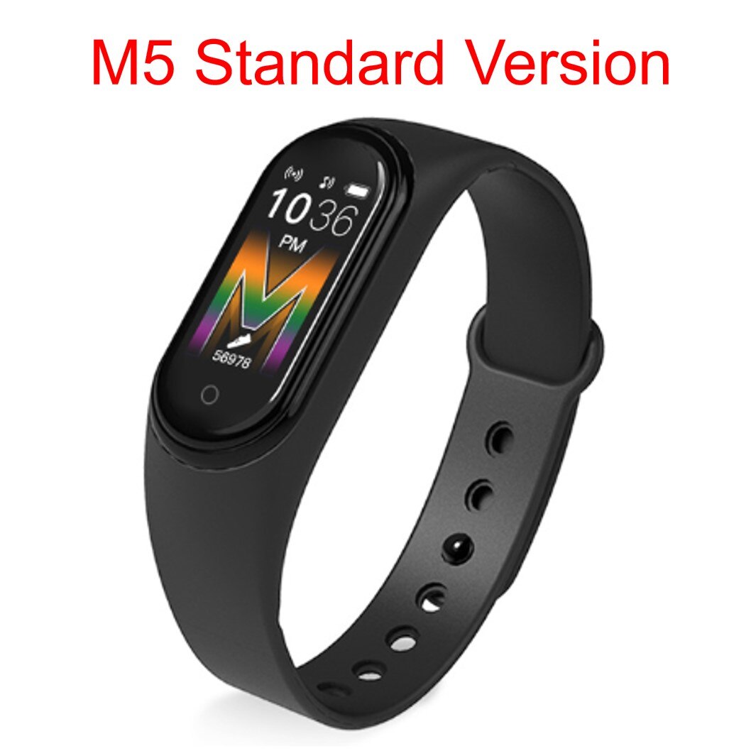 Smart Band Armband M5 Bloeddruk Hartslagmeter Waterdicht Polsband Smart Band Sport Fitness Tracker Smart Horloge M4: Black M5 Standard