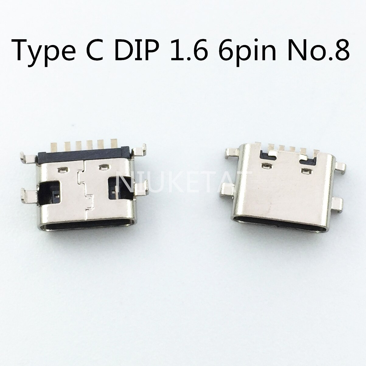 Conectores de base de carga Micro USB tipo C, modelo 10, mezcla de 6 pines, uso para reparación de teléfonos móviles y productos digitales, 10-100 unids/bolsa: 10pcs for No.8