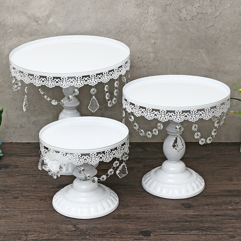 Round Metal Cake Holder Cake Stand Cupcake Dessert Display for Tea Party Wedding Kitchen,Dining & Bar TB