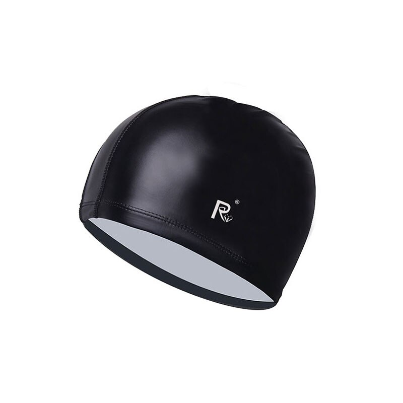 Gorros de natación elásticos impermeables para adultos y niños, de PU, con protección para la oreja, de pelo largo, para deportes de piscina, equipo de buceo