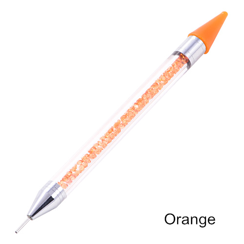 Crystal Pick Up Pencil Flatback Rhinestones Picking Up Tools DIY Beads Studs Picker Clothes Diamond Picker B1145: Orange