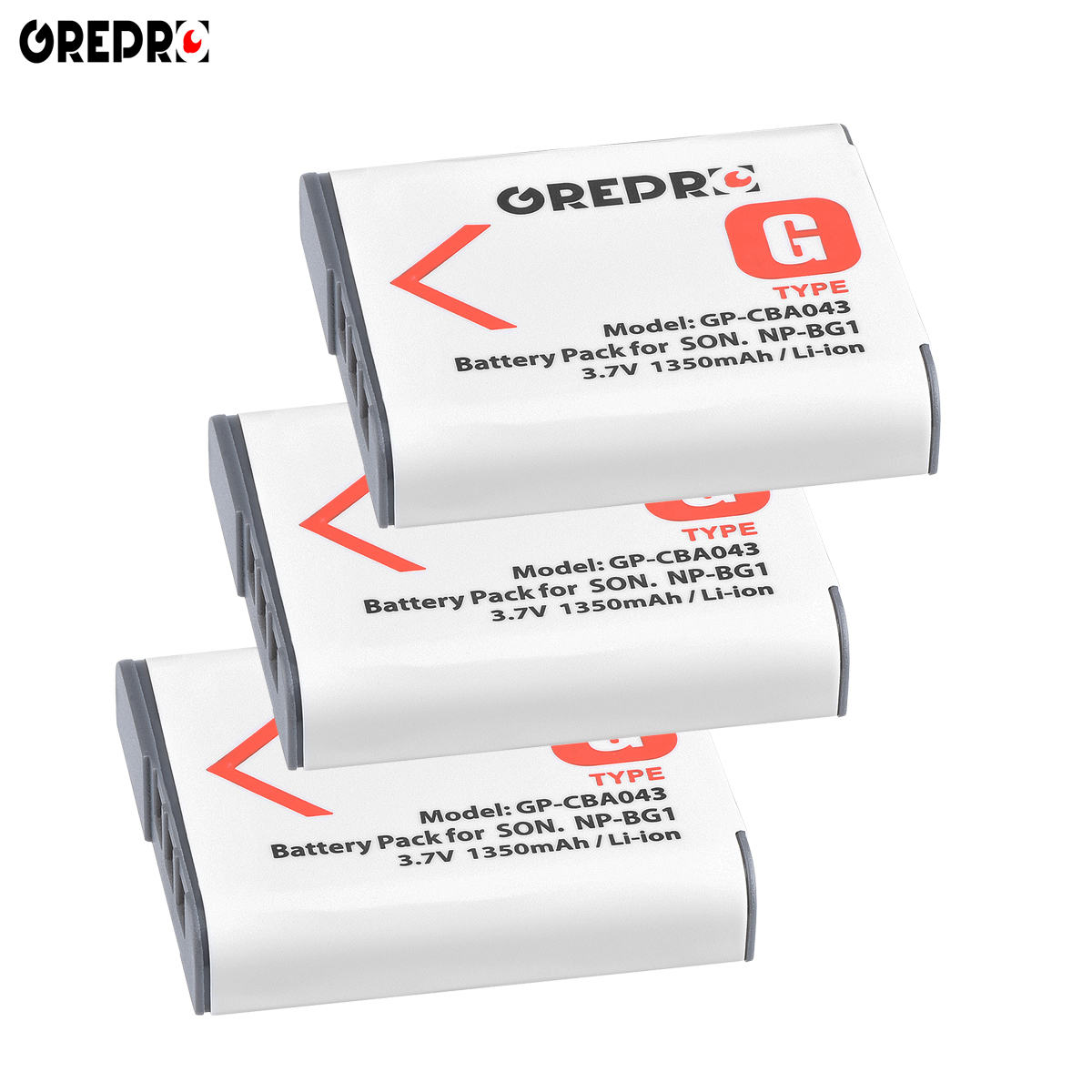 1350mAh Battery with Charger for Sony NP-FG1 NP-BG1 for Sony Cyber-Shot DSC W220 H55 HX9V HX20V HX5V H20 W300 H50 HX400 W55: 3x Battery