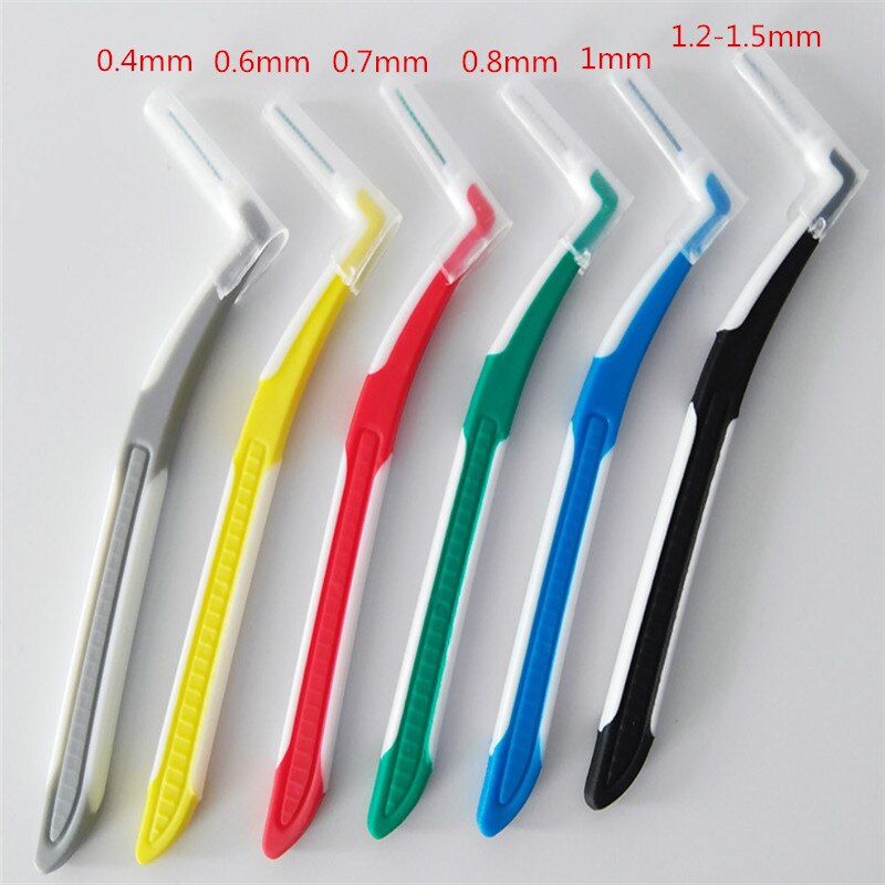 30 stks/doos Interdentale Borstel Dental Floss Zacht Plastic Tand Floss Cleaning Mondhygiëne Orale CareToothpick Orthodontische Tanden