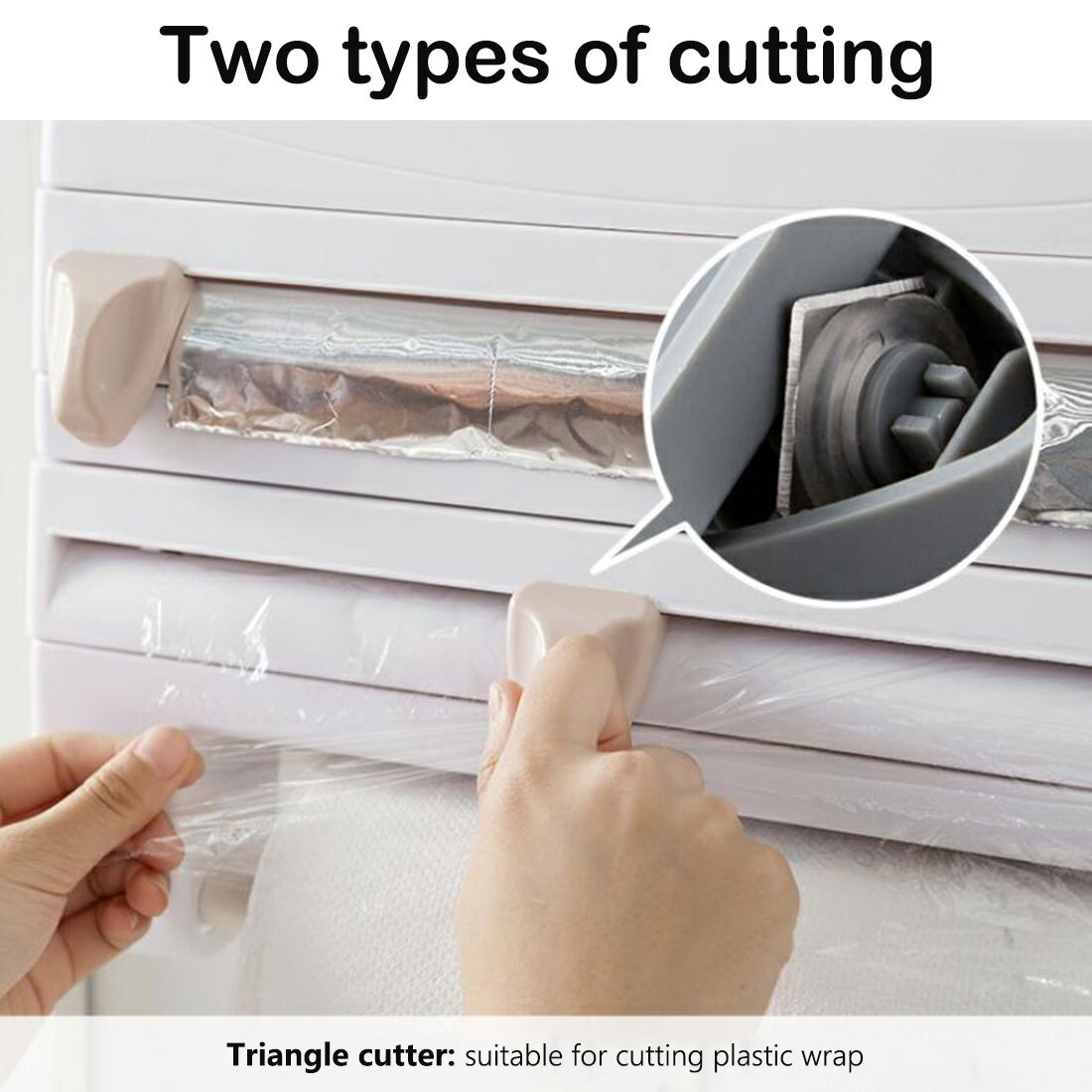 4in1 Muur-Mount Folie Papieren Handdoek Houder Saus Fles Opbergrek Food Grade Film Cutter Mutifunction Zeef Keuken Organizer