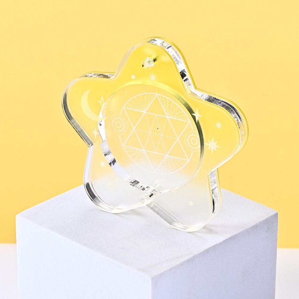 Japanese-Style Anime Badge Storage Box Mini Cartoon Badge Display Cases Acrylic Badge Protector Cover Anime Collector's