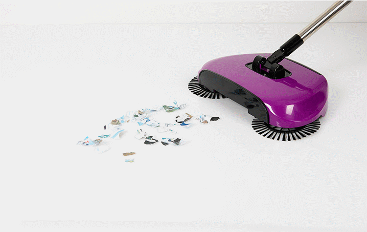 Stainless Steel Sweeping Machine Push Type Magic Broom Dustpan Handle Household Vacuum Cleaner Hand Push Sweeper Floor Robotic