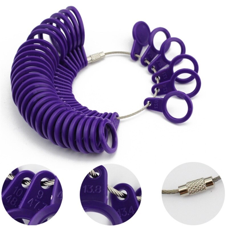 Ring Size Stick Finger Gauge Ring Sizer Measuring Jewelry Tool Ring Meter for Measure Ring Women & men Ring size measuring tool