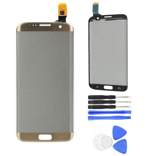 Vervanging S7 Edge Display Front Touch Screen Digitizer Onderdelen Voor Samsung Galaxy S7 Rand G935 Display S7 Edge Телефон Сенсорный: Golden