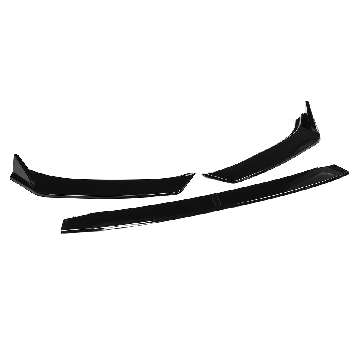 Carbon Fiber Look/Black 3Pcs Car Front Lip Bumper Spoiler Splitter Body Kit Diffuser Deflector Lips For Mazda 6 Atenza