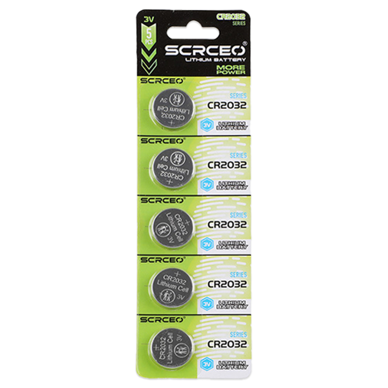 5-100PK CR2032 Batterie a bottone al litio nuovissime e durevoli Sostituisci DL2032 ECR2032 BR2032 Batteria a bottone al litio 3V per orologi giocattoli: Giallo