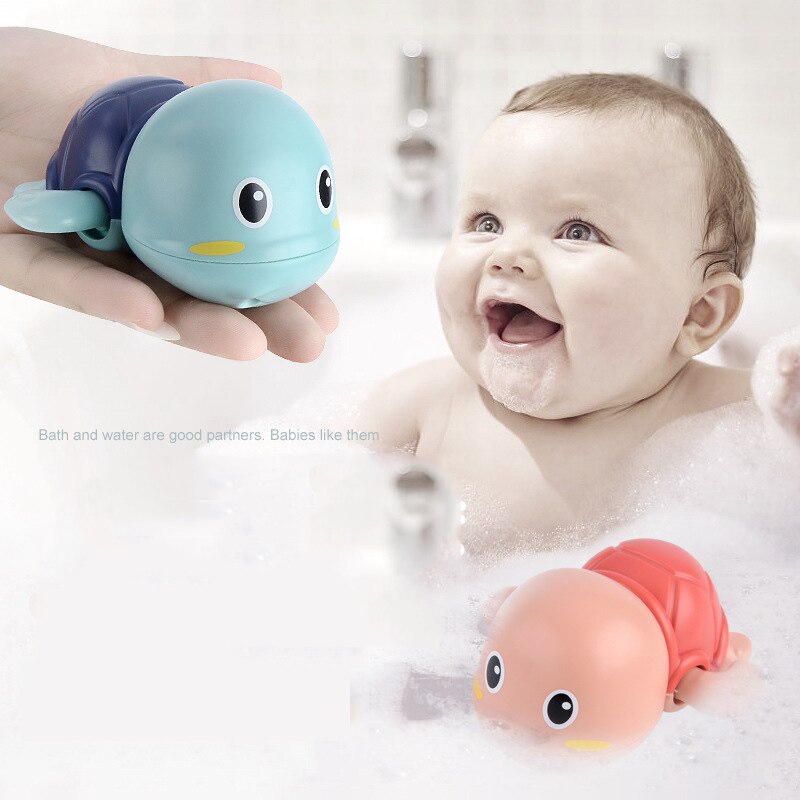 Wind Up Baby Bath Water Toy Cartoon Animal Clockwork nuoto balena tartaruga lavaggio per bambini gioca ragazza bagno doccia giocattolo classico