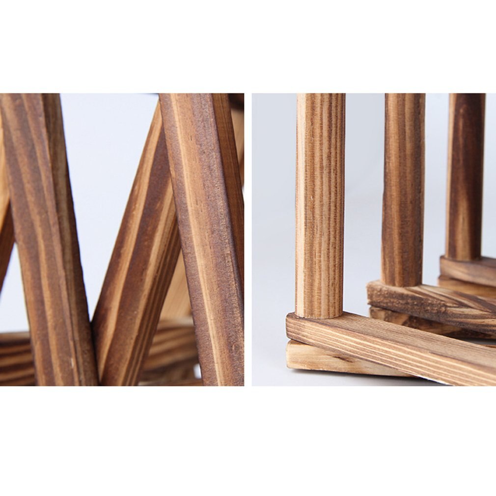 Lot De 2 Porte-bagages – Support Pliable En Bois Massif, Porte