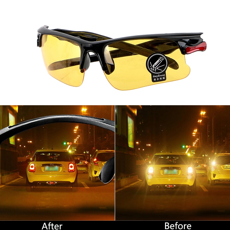 Auto Rijden Bril Nachtzicht Bril Beschermende Gears Zonnebril Nachtzicht Drivers Goggles