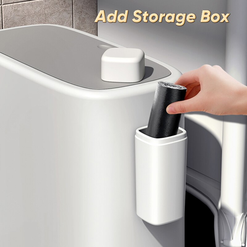 Joybos 10L Bathroom Narrow Trash Can Kitchen Recycling Trash Bins Toilet Garbage Bucket Desk Bin Table Garbage Container