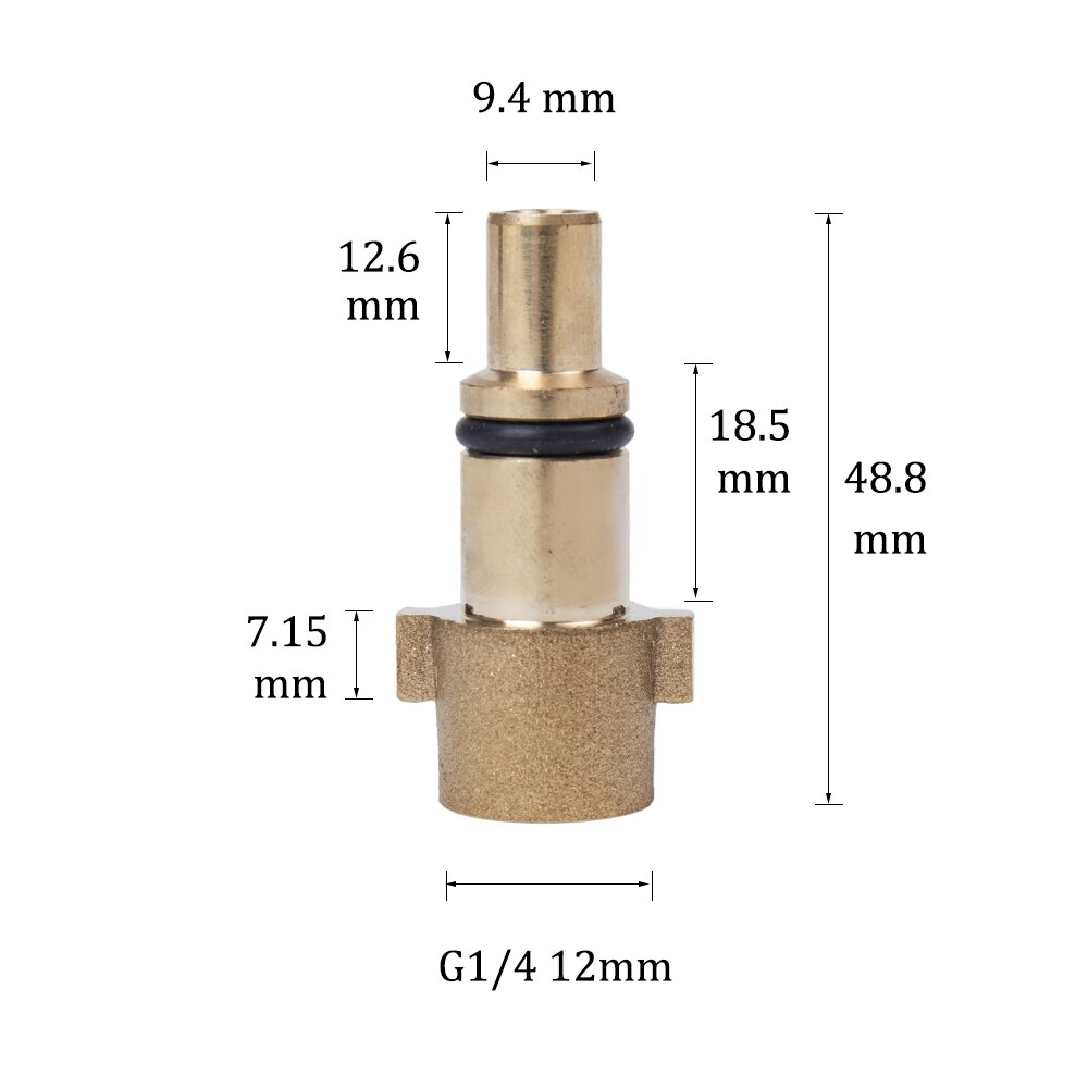 High Pressure Water Gun Connector For Karcher For Nilfisk Snow Foam Lance Foam Nozzle Adapter Car Washer: WHITE