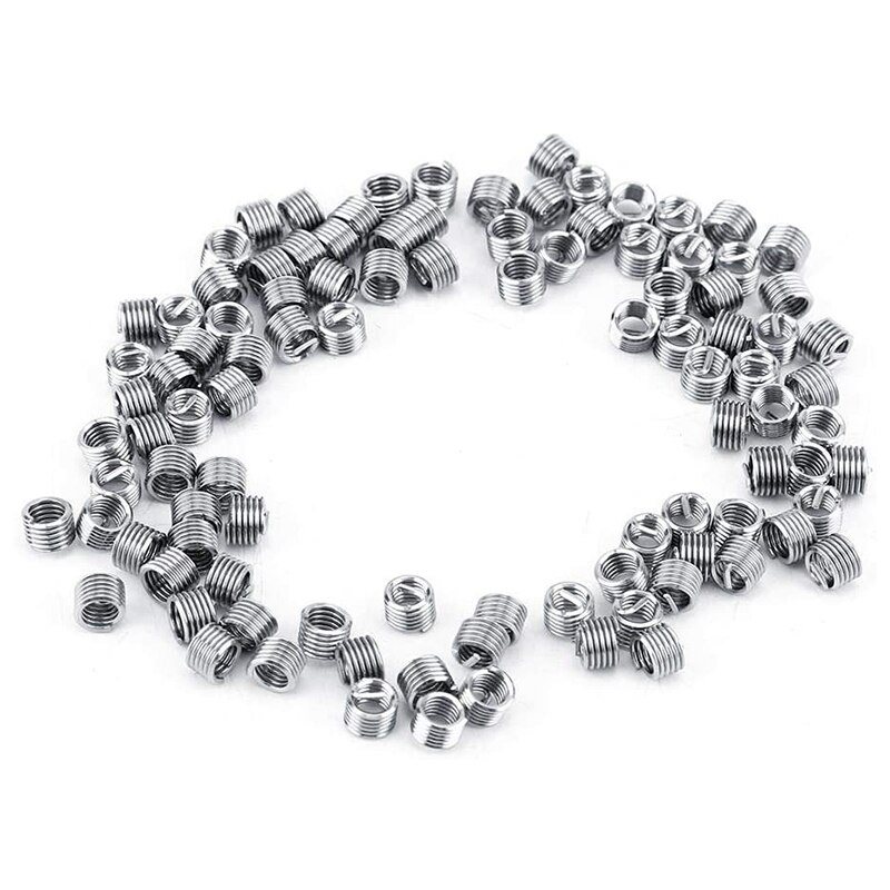 -100Pcs Draad Insert Draad, m4 Heli Spoel Draad Reparatie Rvs SS304 Draad Insert Opgerolde Draad Insert (M40.71.5D)