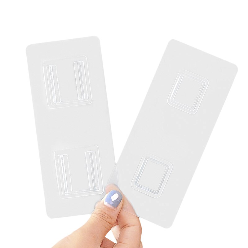 DIY Double Sided Adhesive Wall Hooks Wall Hanger Transparent Suction Cup Sucker Hook Double-Sided Adhesive Wall Hooks