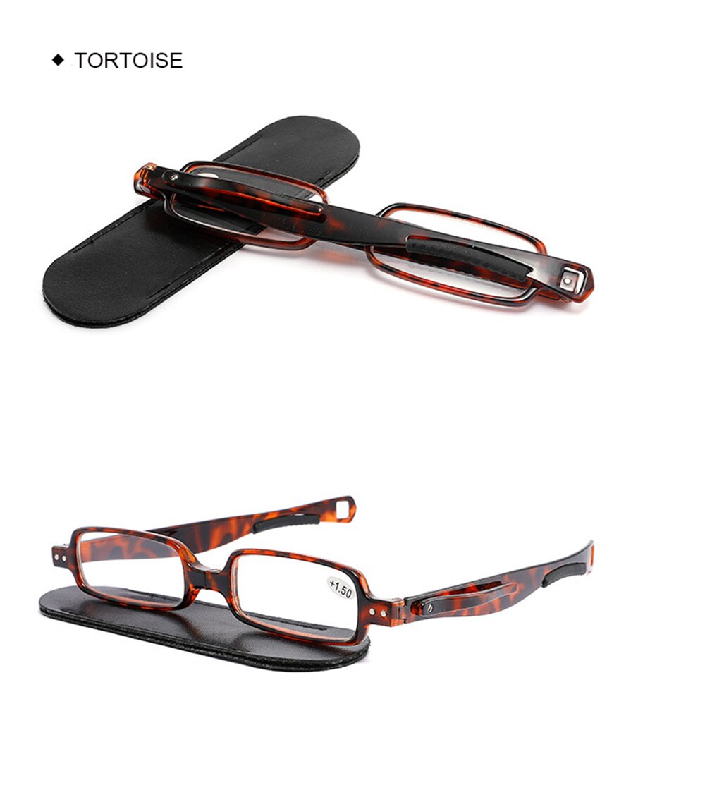 Ienjoy lesebriller tr briller for menn kvinner briller herre lesebriller sammenleggbare med etui  +1.0 +1.5 +2.0 +2.5 +3.0