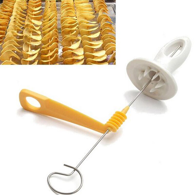 Handleiding Snijmachines Diy Creatieve Spiraal Cutter Twisted Chips Groente Gesneden Wortel Schroef Slicer Keuken Accessoires