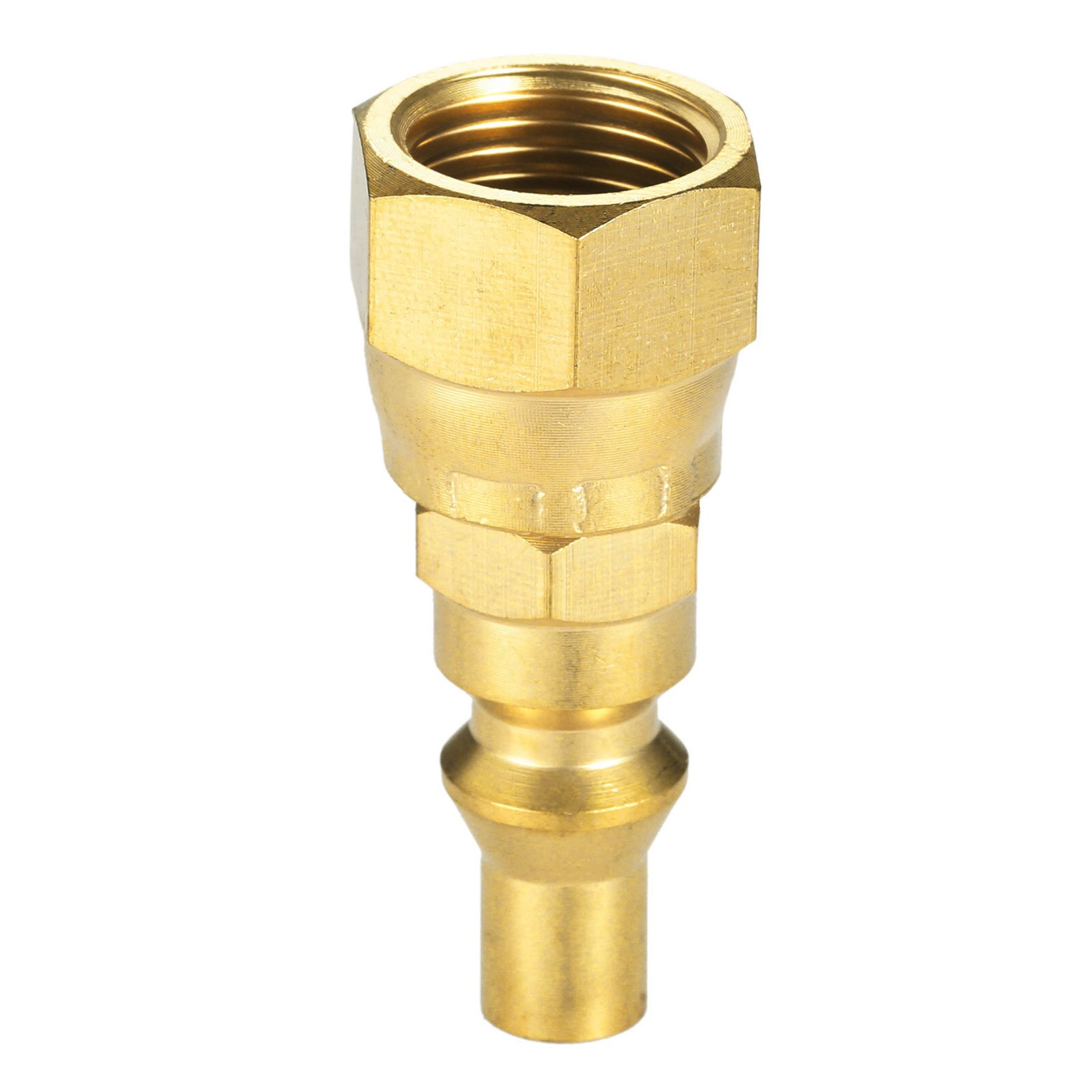 1pc Propane RV Quick-Connector Gas BBQ Grill Heater Brass 1/4" Plug Connect 3/8" Female Flare Connector Hook Low Pressure Stove