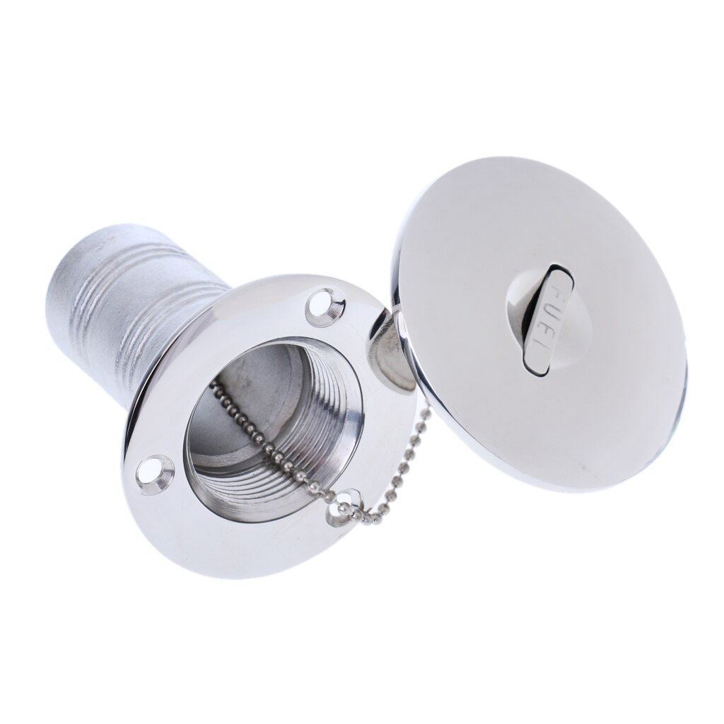 Stainless steel tank filler neck filler cap Ø 38 mm for water & fuel boat tank