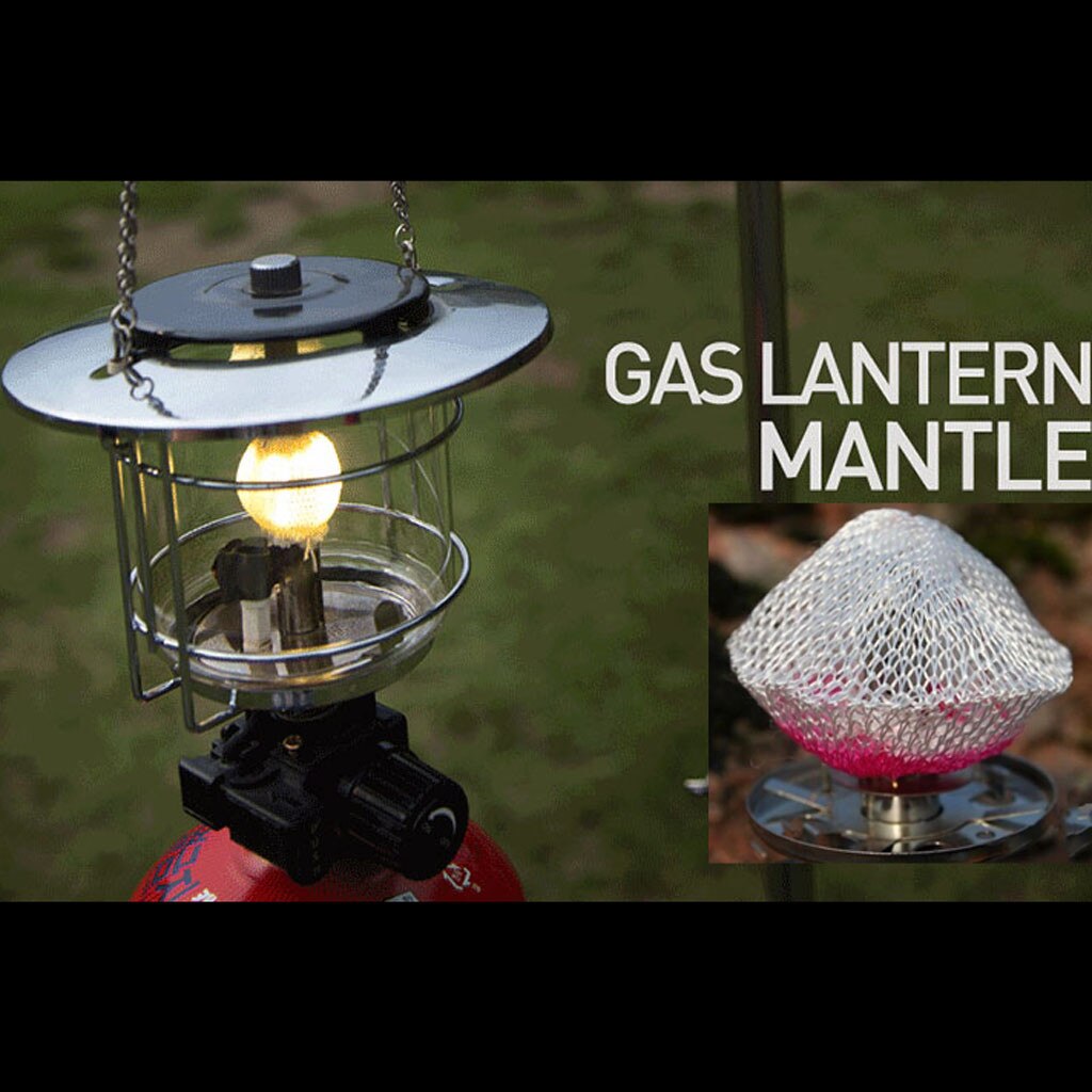 Outdoor Steam Lamp Lantern Mantles Kerosene Gas Lamp Cover Durable Mesh Camping Tent Lamp Pressure Lamp Mantles Spare Parts