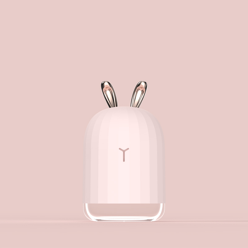 Schattige Herten Luchtbevochtiger Usb Heel Draagbaar Essentiële Olie Diffuser Mini Aroma Verstuiver Voor Thuis Baby Preganant Vrouwelijke Idee: Pink