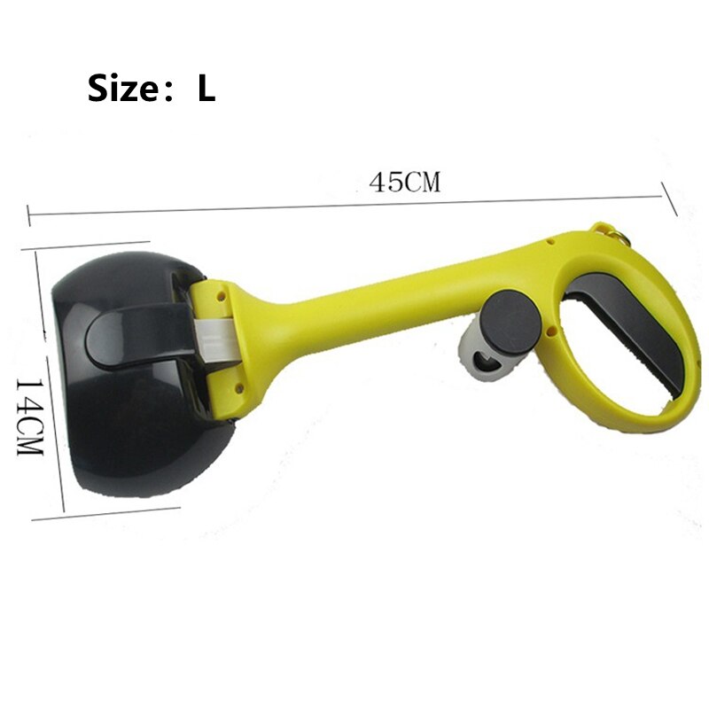 LVTUBANLV Pooper Schaufel für Hund Mittel Kleine Haustier Kacke Abfall wählen hoch Gestell Poo Abfall Entfernung robust Langlebig Nicht Zerbrechliche Pflücker: Schwarz-groß