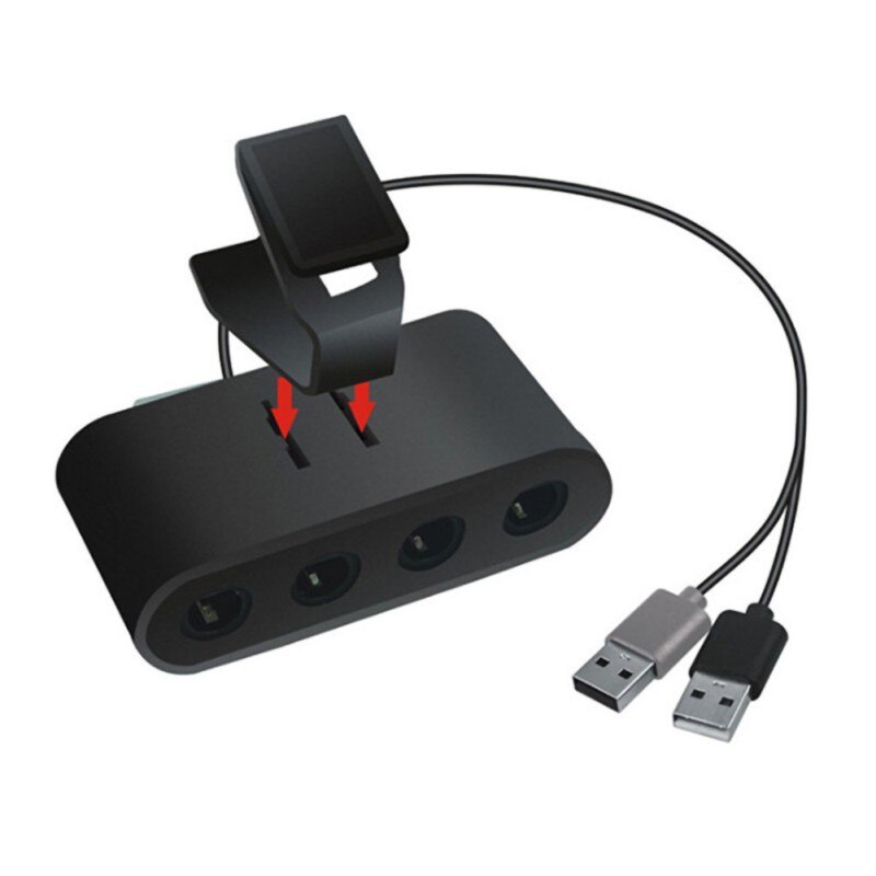 4 Poorten Gc Controllers Usb Adapter Gamecube Controller Adapter Fit Voor Nintend Schakelaar Wiiu/Pc Console Ondersteuning Dropshippings