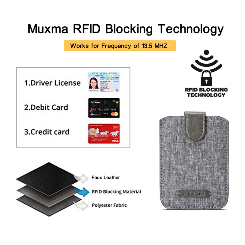 Nowy anty-RFID blokujący 5 pociągnięć ze skóry PU identyfikator telefonu komórkowego etui na karty kredytowe uniwersalny portfel etui na karty różowe złoto/czarny