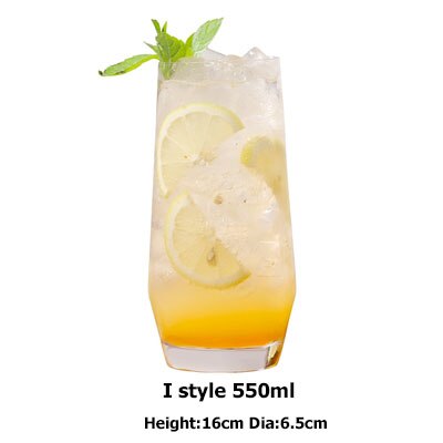 Blyfri krystall highball glass barware collins tumbler drikkeglass til vann, juice, øl og cocktail: Jeg stil