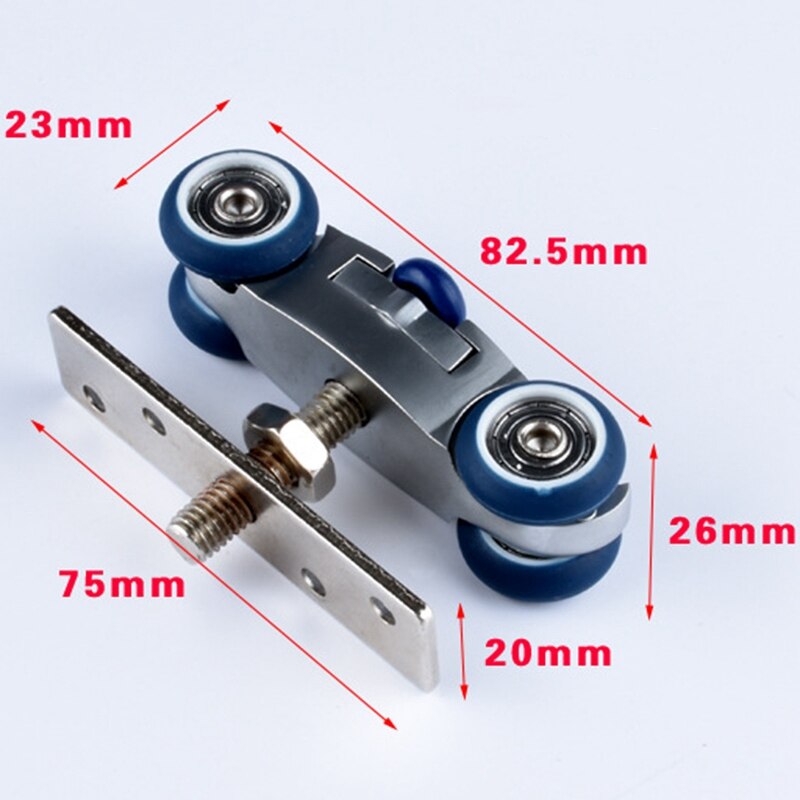 Bifold dør hardware træ skydedør remskive møbler hardware hjul stald dør rulle væg dør foldedør rulle