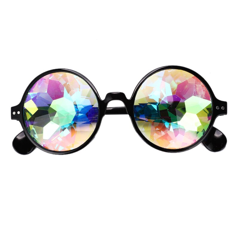 Brillen Wandelen Brillen Festival Zonnebril Kleurrijke Brillen Ronde Caleidoscoop Bril Kleurrijke Celebrity Party Brillen: Style 1