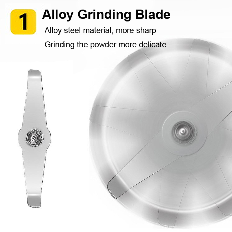 Electric Stainless Steel Coffee Bean Grinder Home Grinding Milling Machine Mill 220V EU Plug Coffee Accessories Kitchenware