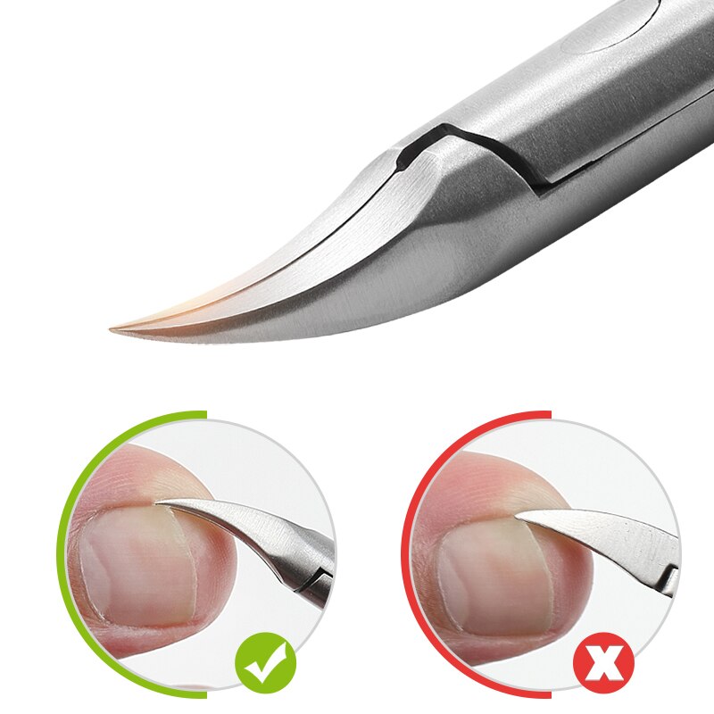 Rose Gold Nail Scissors Fingernail Toenail Cuticle Nipper Pedicure Paronychia Trimmer Dead Skin Remove Clipper Manicure Tool