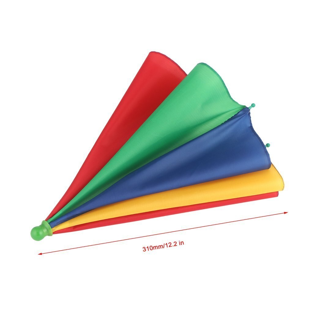 Draagbare viskampeerparaplu hoed veelkleurige pet zon regen paraplu merk