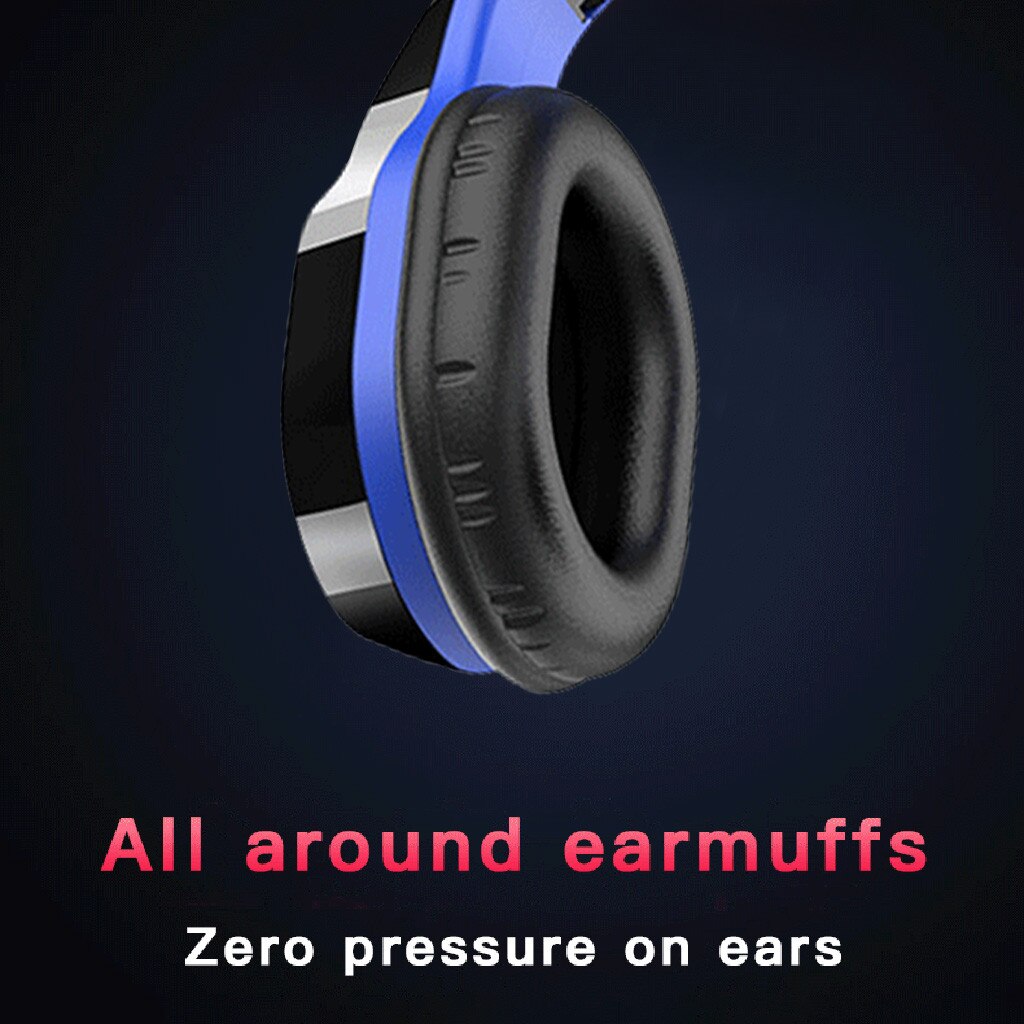 Earphones 9D Surround Sound Effect Outdoor Bluetooth 5.0 Headphones Wireless Supra-aural Earmuff Headset Stereo Headset