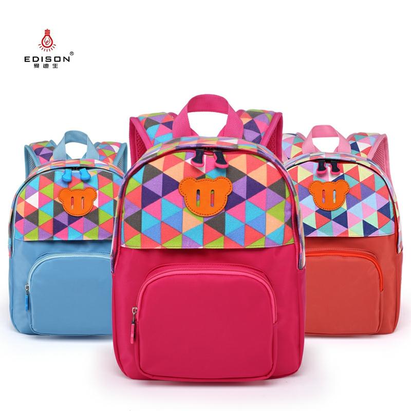 Edison bébé sac à dos de sac d'école dessin animé mignon étanche enfants bébé sacs maternelle sac pour écolière enfants sac