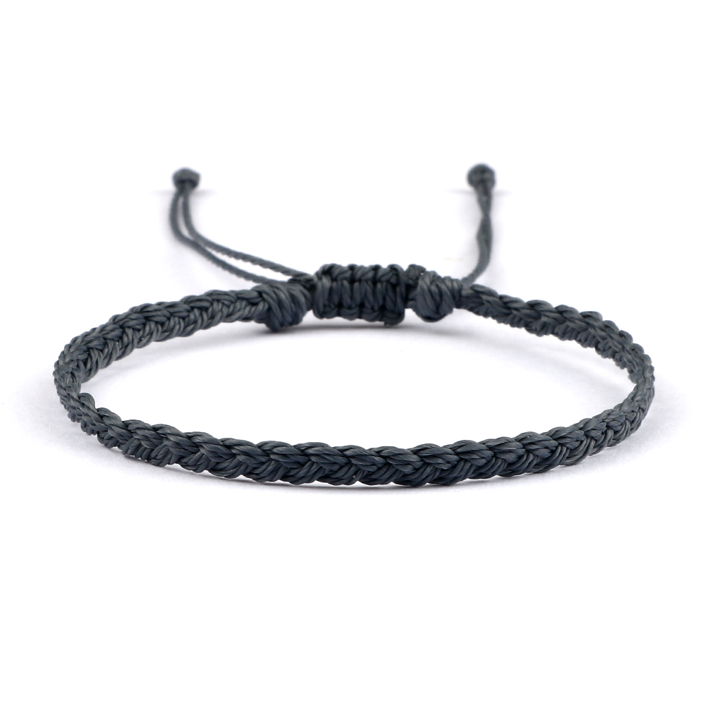 Pulsera de hilo de cera impermeable ajustable para mujeres y hombres, pulsera budista tibetana tejida hecha a mano, joyería de oración de la suerte de la amistad: Chapado en cobre envejecido