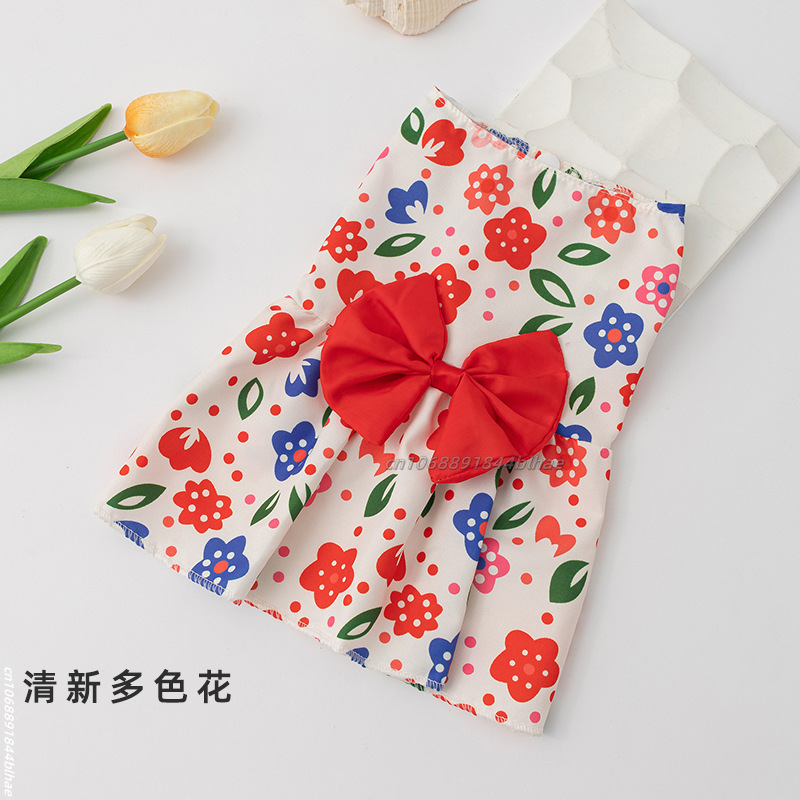 Vestido de princesa para perro, falda para mascota gatito, bonito vestido para perro con lazo de encaje para cachorro pequeño y mediano, Chihuahua, primavera y verano: XL / Verde