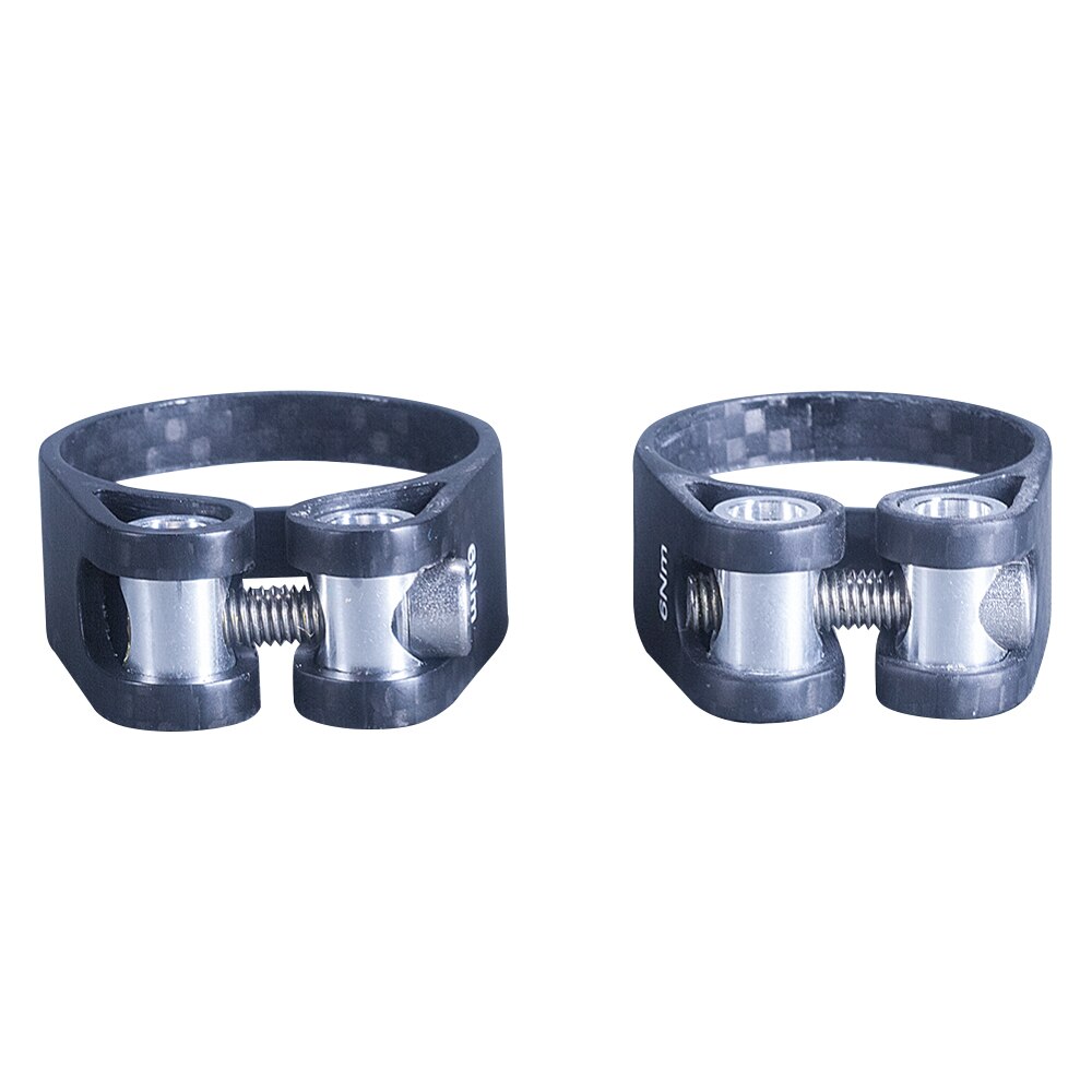 Ultralight 14g Matte 3K Carbon Fiber Seatposts Clamps Mountain Road Bike Seat Tube Clamp For Seatpost 27.2/30.8/31.6