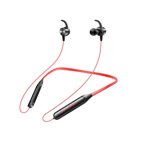 OVLENG S18 Wireless Bluetooth Earphones Sport Neckband Magnetic Earbuds Microphone Handsfree Stereo Bass Waterproof Earphone: RED