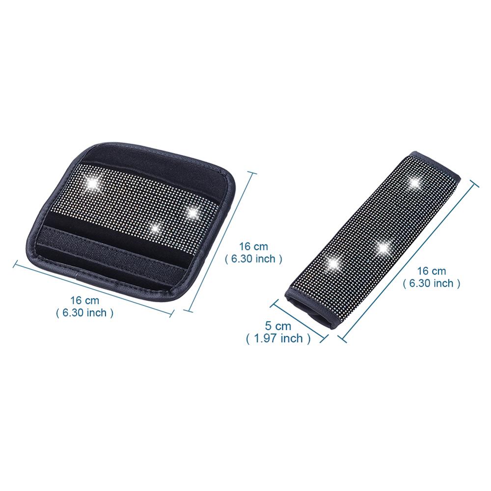 Cubierta de freno de mano de coche, protector de empuñaduras de freno de mano de estilo ostentoso, accesorios de decoración Interior de automóvil, cubiertas de relleno de cristal 1
