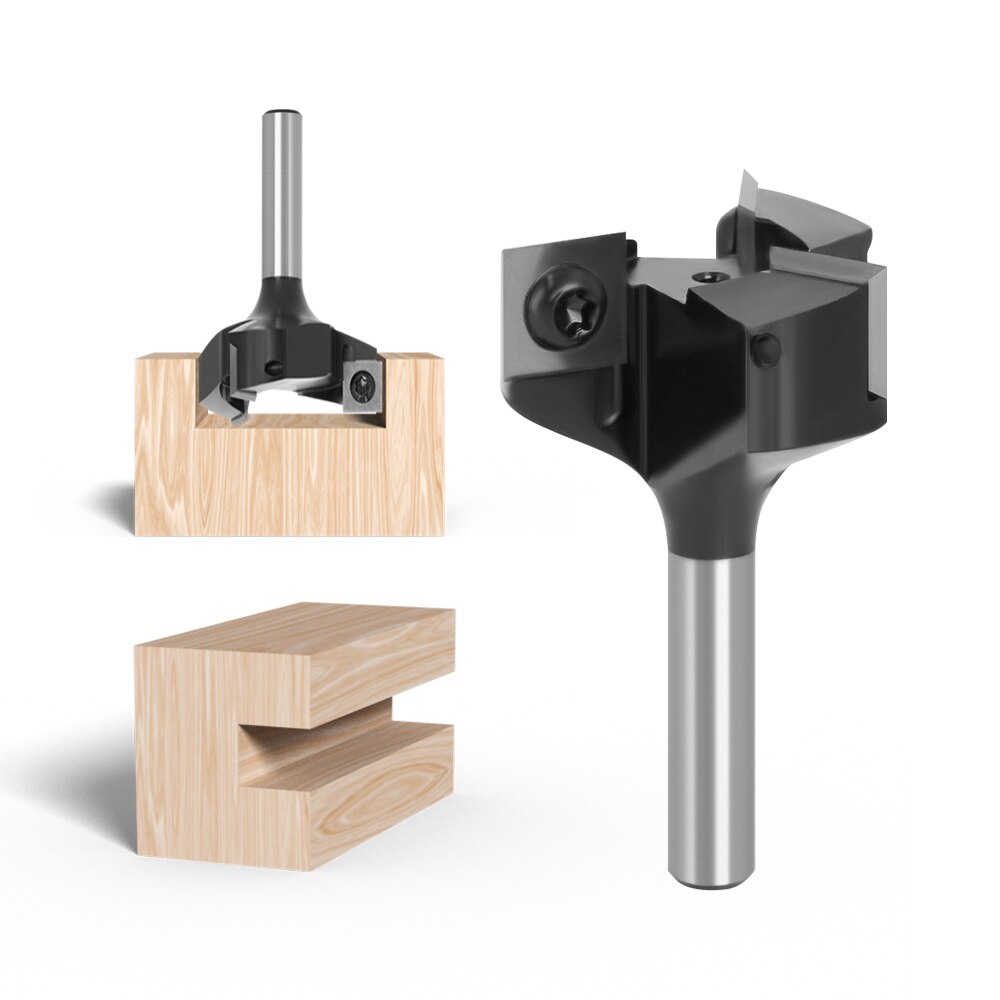 Lavie 8mm -varreinen vaihdettava terä höylätysterä pääty jyrsinterä inserttityyppinen spoilboard cnc-pinnoitus jyrsinterät puulle