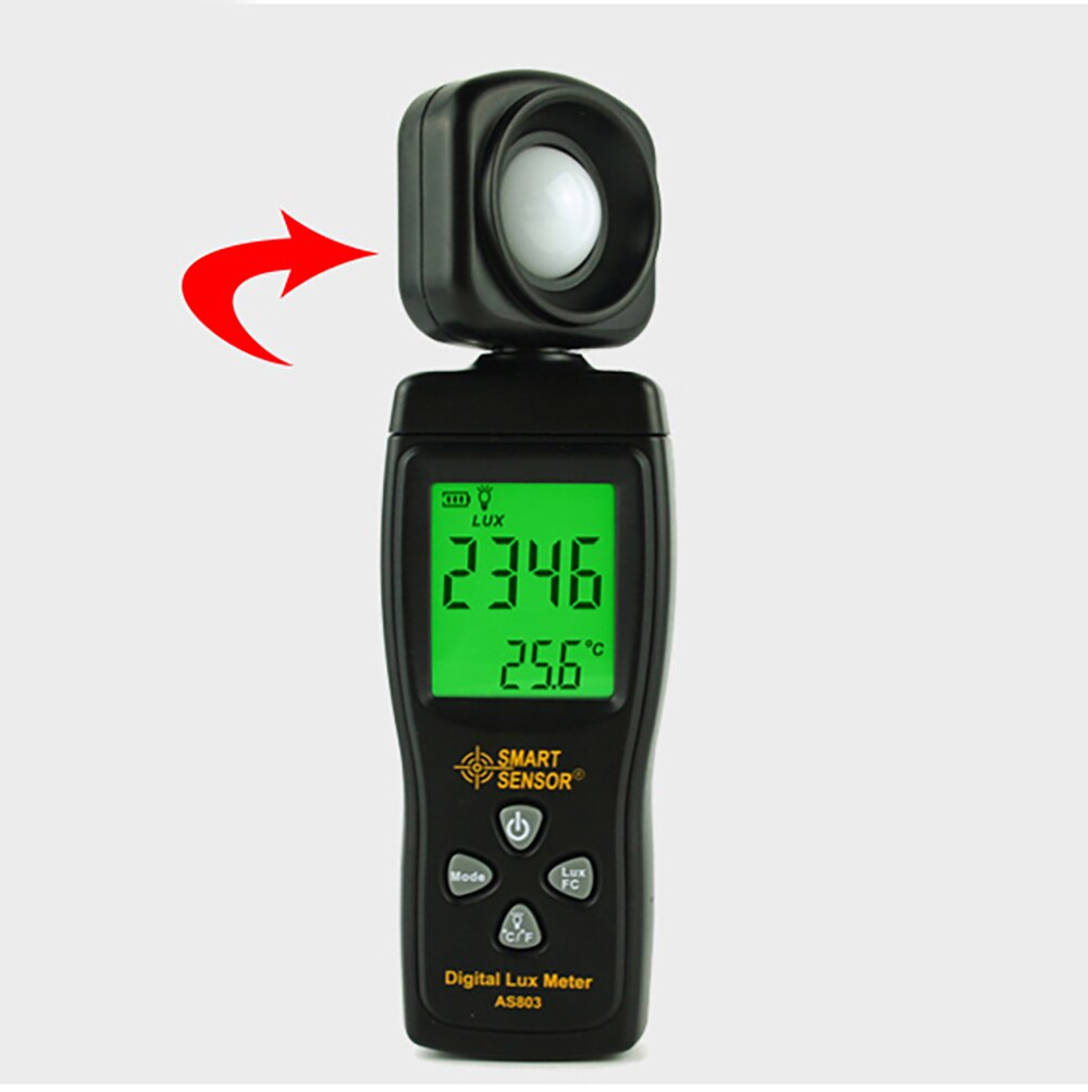 Clever Sensor wie803 Digitale Lux Meter Leuchtdichte Tester Licht Meter 1-200000 Lux Werkzeuge Photometer Spektrometer -röcke Aktinometer