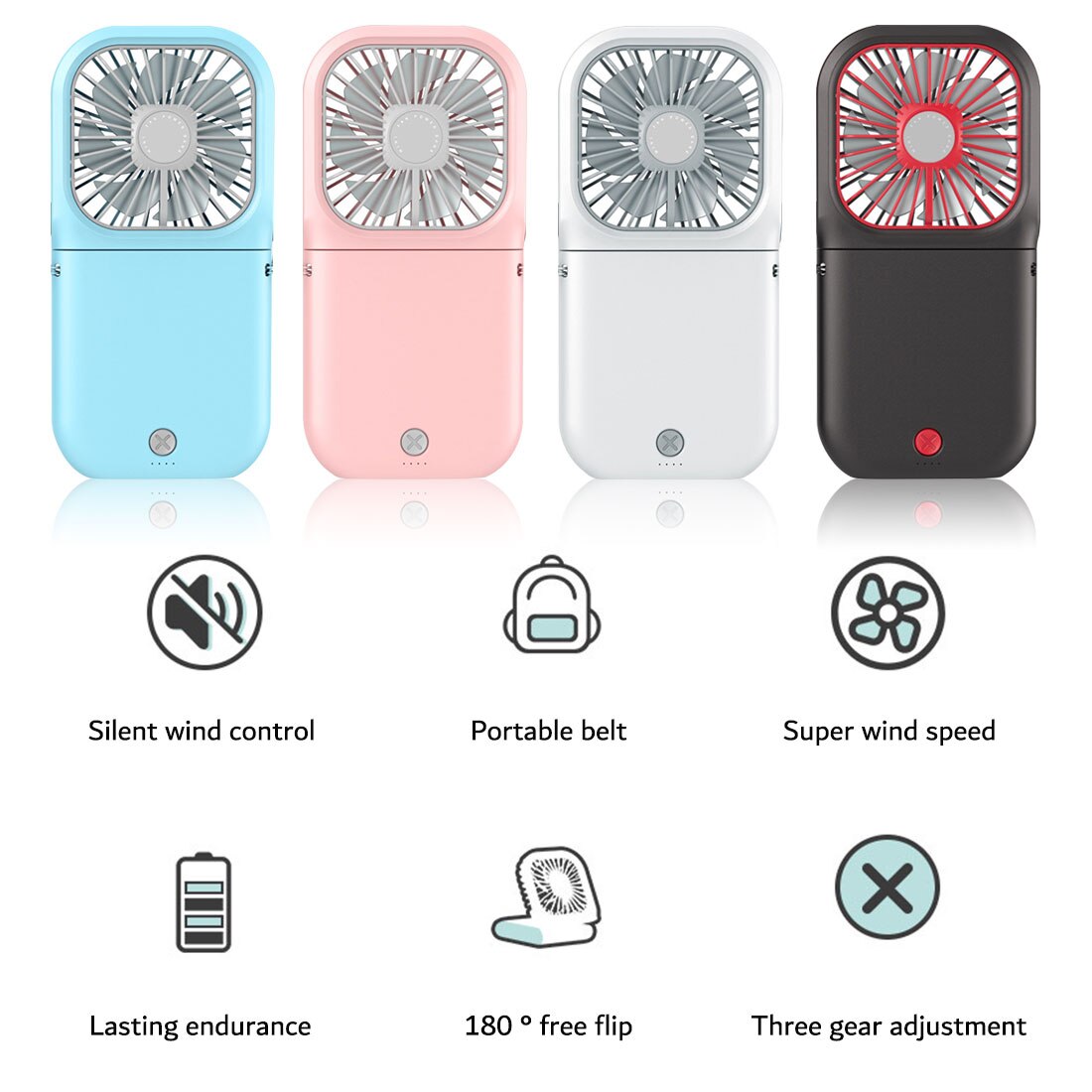 Mini Usb Ventilator Elektrische Pocket Air Cooling Fans 3 Speed Verstelbare Home Office Outdoor Fan Handheld Kleine Pocket Fan Ventilador