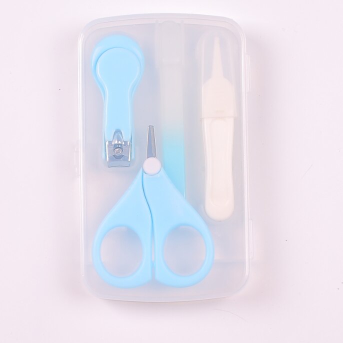 Baby Nagelknipper 4 Delige Set Pasgeboren Baby Nagelknipper Nagelknipper Baby Veiligheid Zorg Schaar Tool: Sky Blue