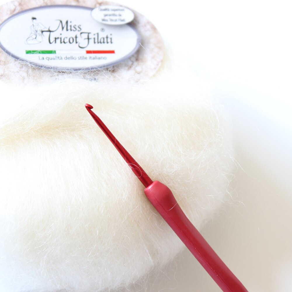 1PC Japan Tulip Brand Red Crochet Hook Aluminum Resin Knitting Needles Original authentic Upscale Imported Dia 1.8-6.5mm MMHXQ