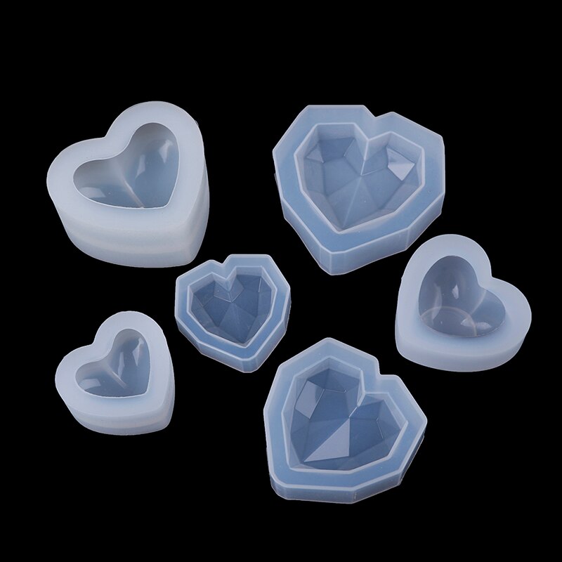 Stampo in silicone a forma di cuore con 3d aromi, stampo in silicone a forma di cuore per decorazioni auto, stampi in resina per candele fai da te