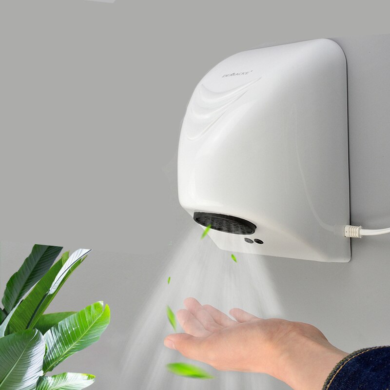 Hotel automatisk håndtørrer automatisk håndtørrer sensor husholdnings håndtørreapparat badeværelse luft elvarmer vind 1000w